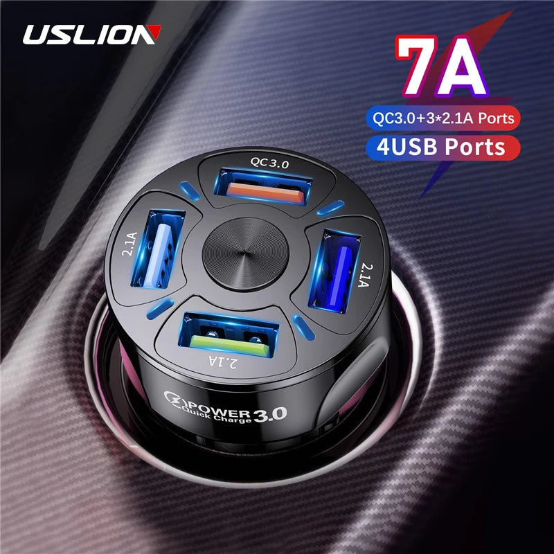 USB car fast charger adapter 48W