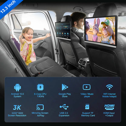 Ainavi 13.3 inch TV car monitor/tablet/touch screen WiFi/Bluetooth/USB/SD/HDMI